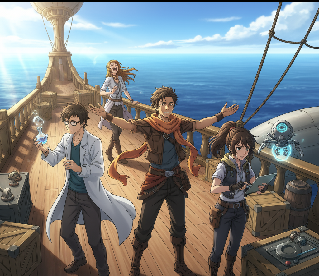 FRIENDS AT SEA